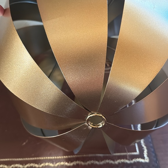 Large Metal Strap Gold & Silver Pumpkin - Picture 4 of 5